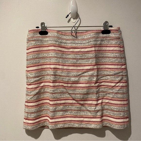 Ann Taylor LOFT Woven Striped Mini Skirt - Picture 2 of 4